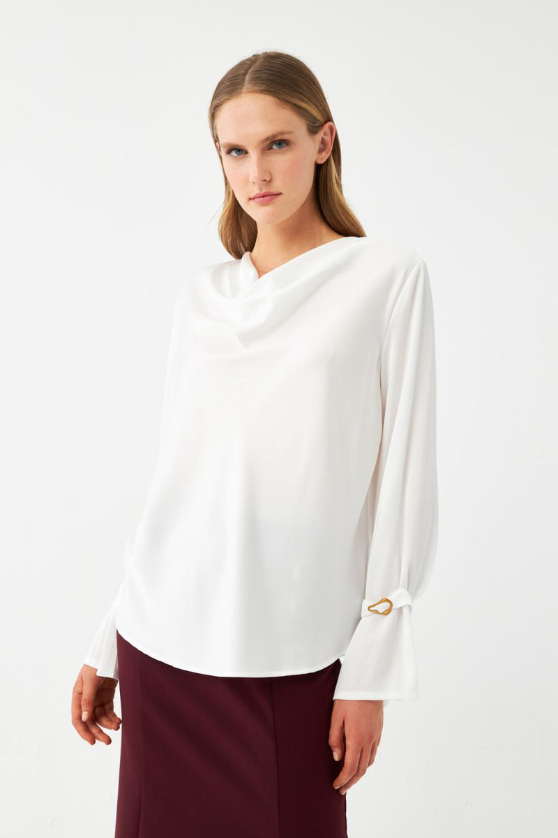 Drape Yaka Bluz