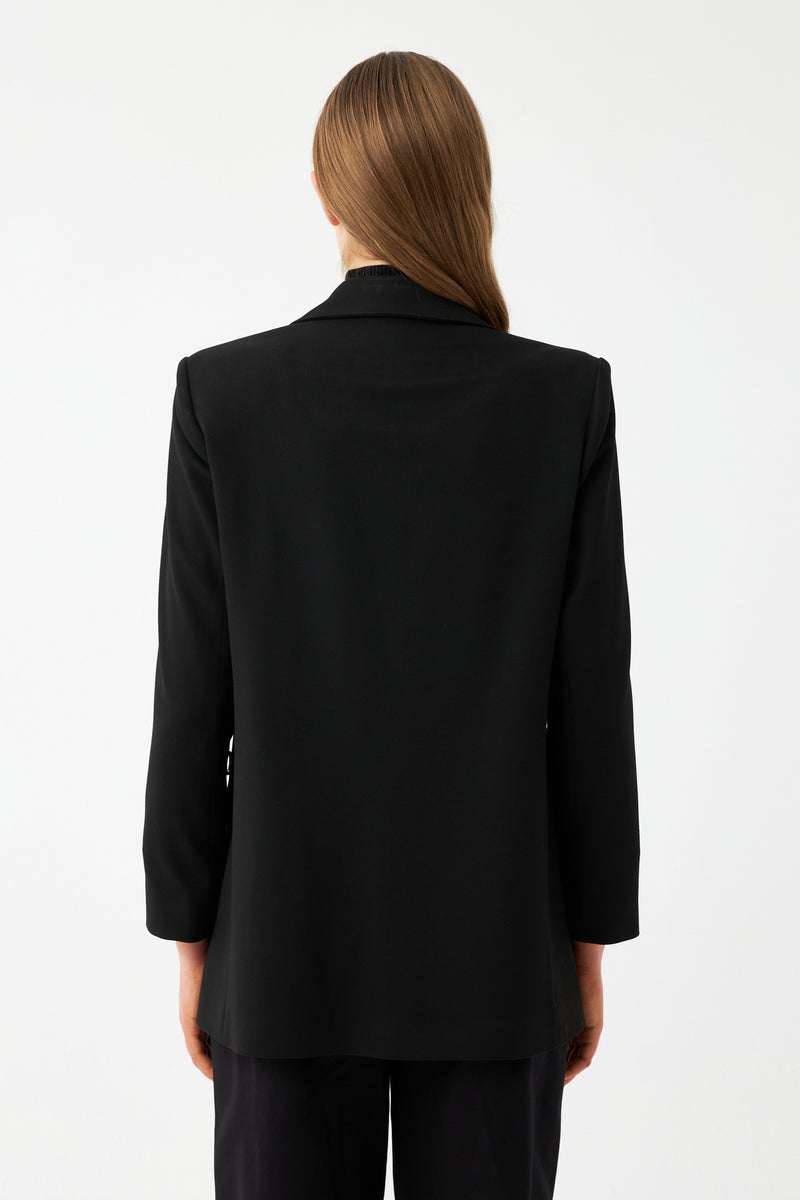 Aksesuarlı Oversize Blazer Ceket