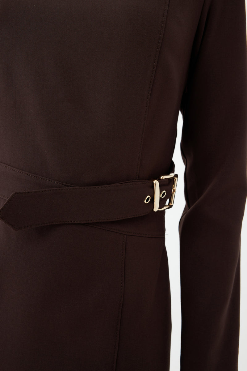 Kuşak Detaylı Maxi Elbise