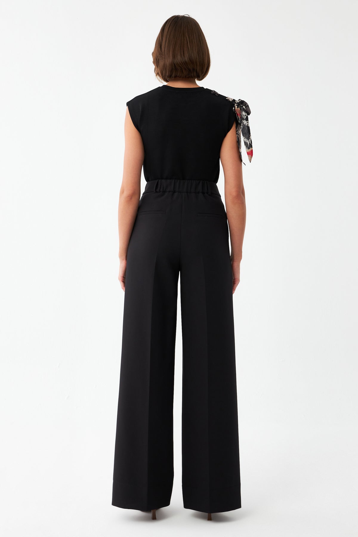 Yüksek Bel Geniş Paça Pantolon