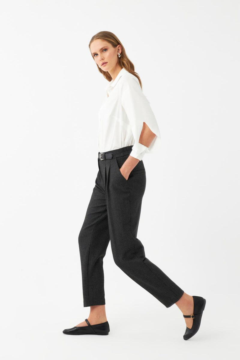 Desenli Dar Paça Pantolon