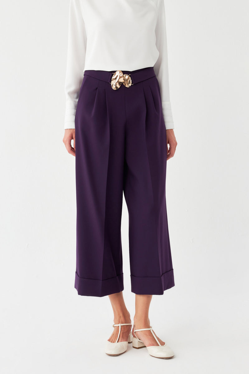 Tokalı Kısa Paça Pantolon