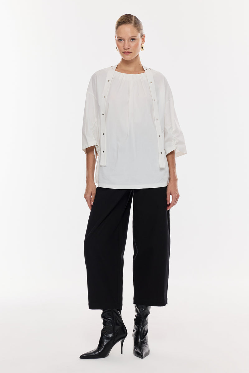 Büzgü Detaylı Salaş Bluz