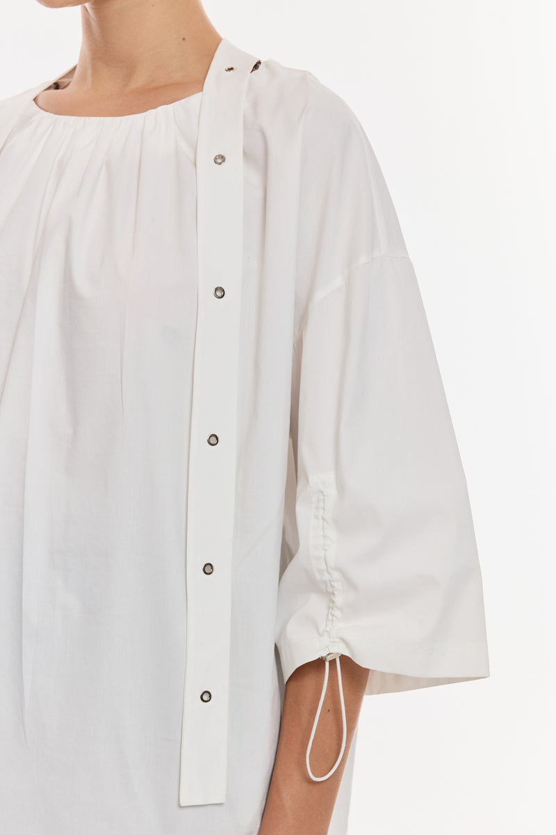 Büzgü Detaylı Salaş Bluz