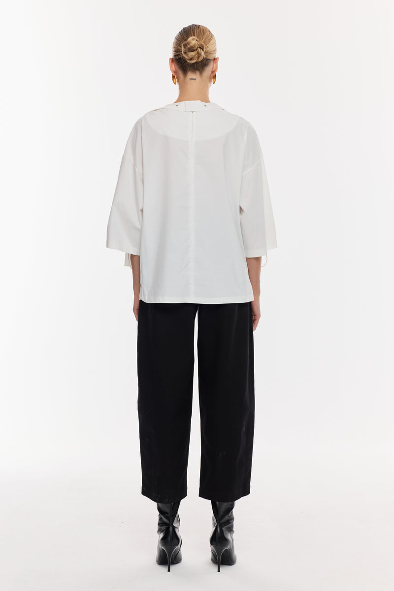 Büzgü Detaylı Salaş Bluz