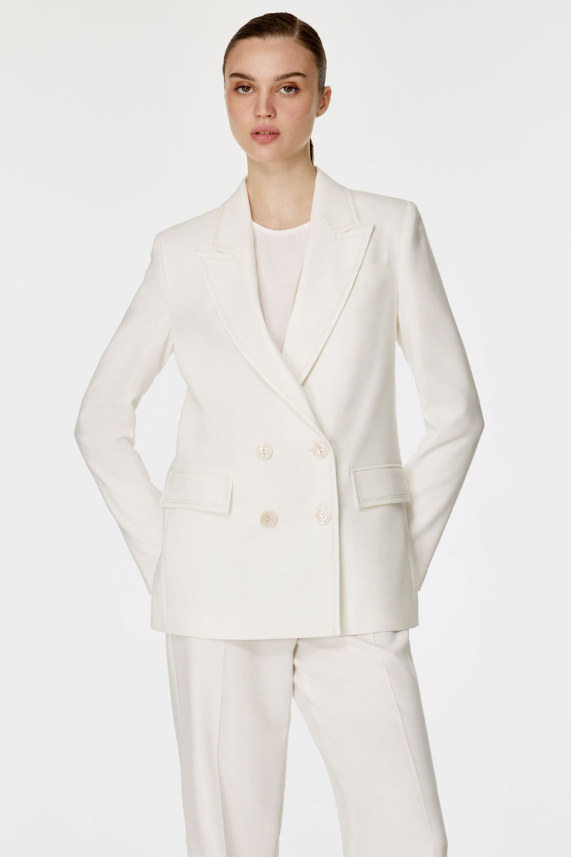 Dikiş Detaylı Kruvaze Ceket