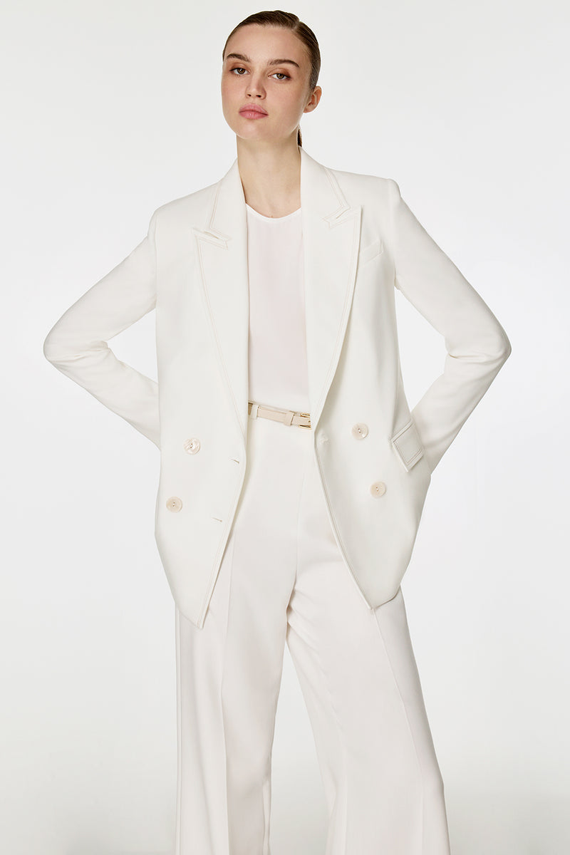 Dikiş Detaylı Kruvaze Ceket