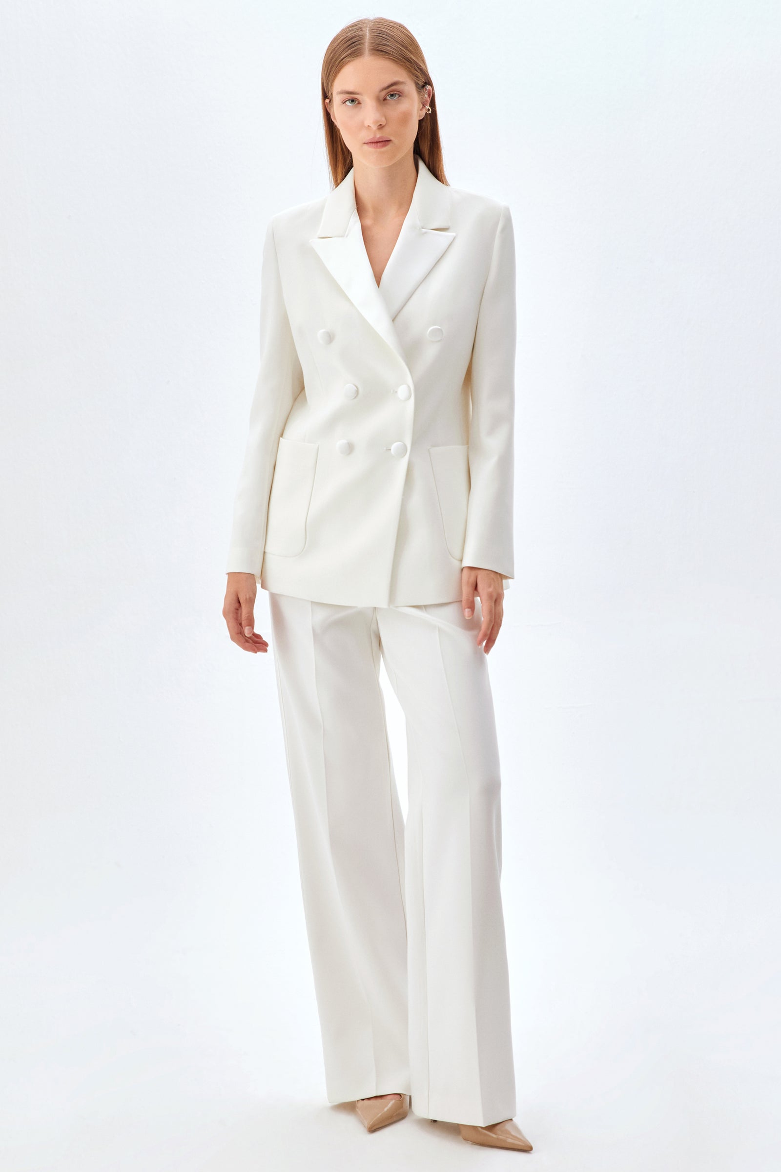 Cepli Kruvaze Ceket Pantolon Takım