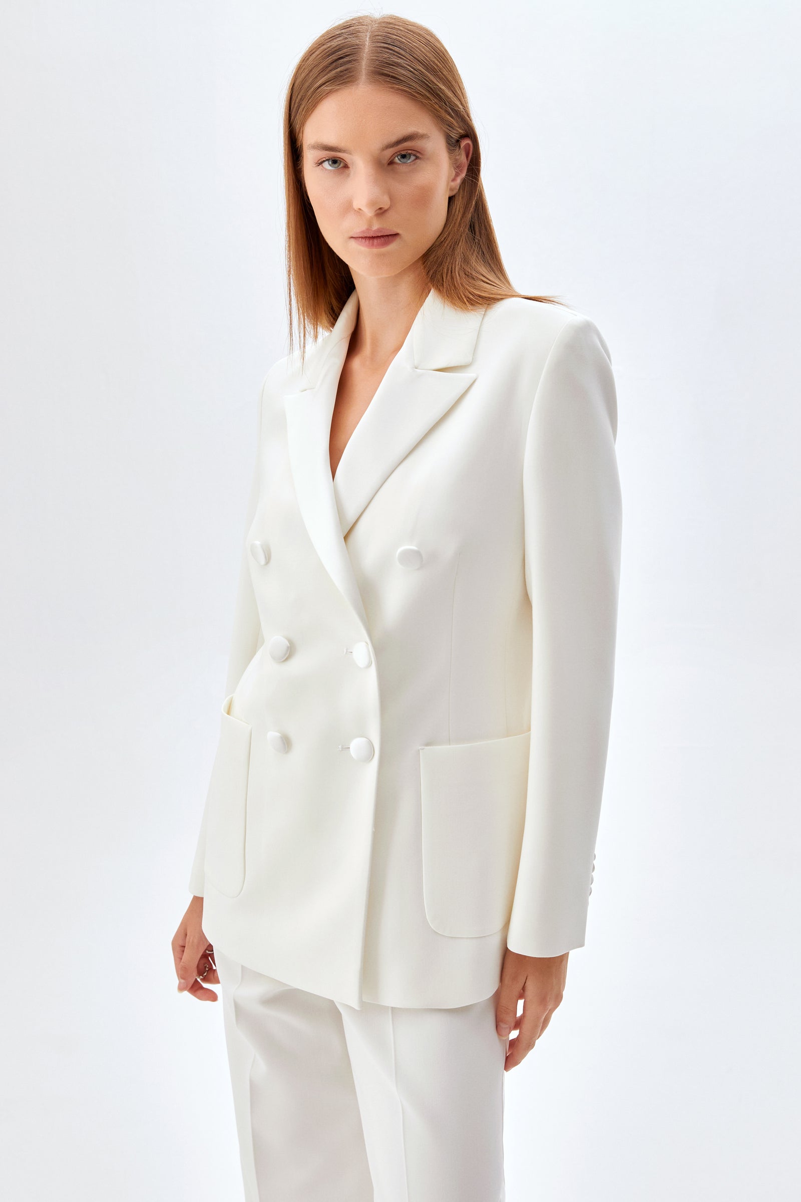 Cepli Kruvaze Ceket Pantolon Takım