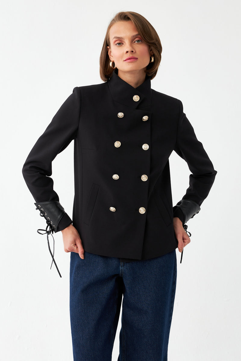 Çift Sıra Düğmeli Ceket