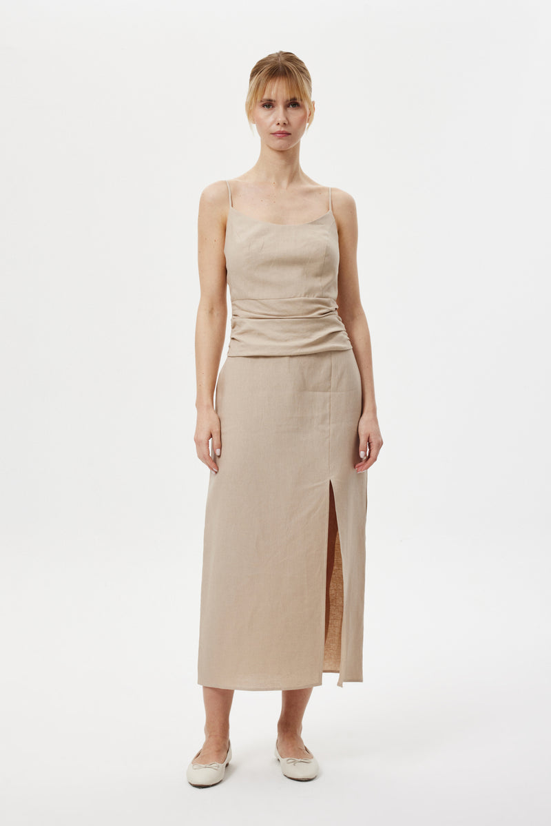 Drapeli Casual Elbise