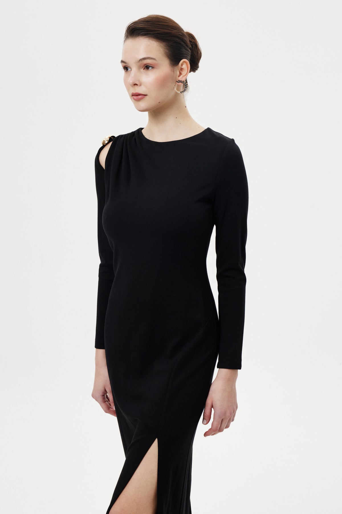 Staright-Fit Elbise SİYAH