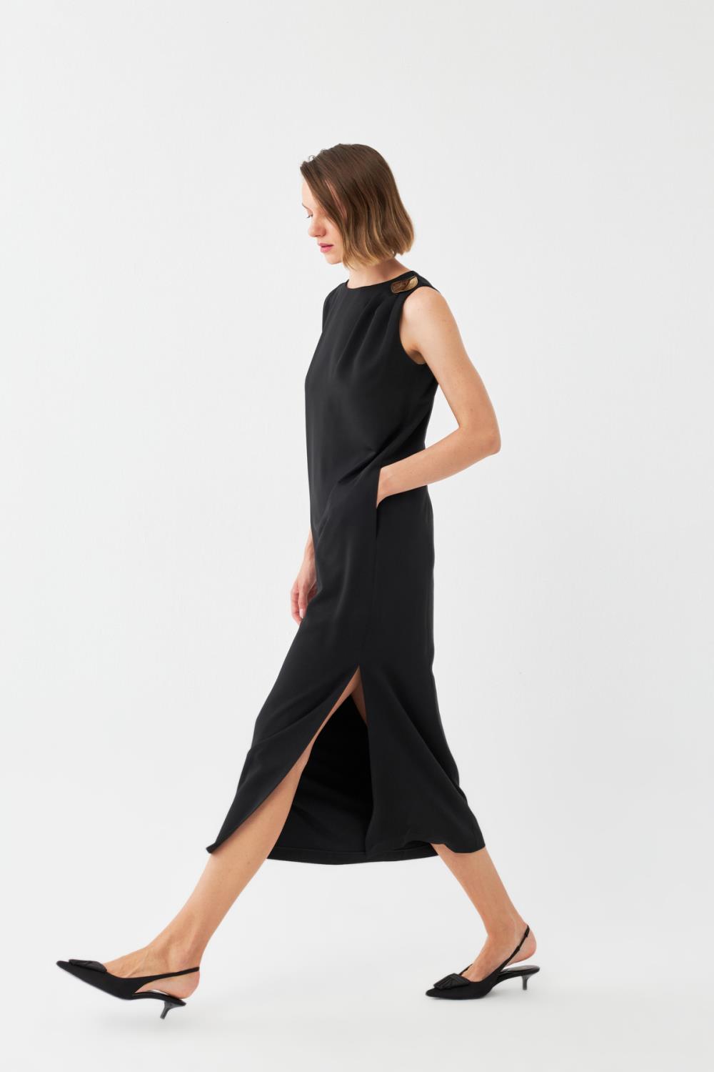 Tek Omuz Maxi Elbise