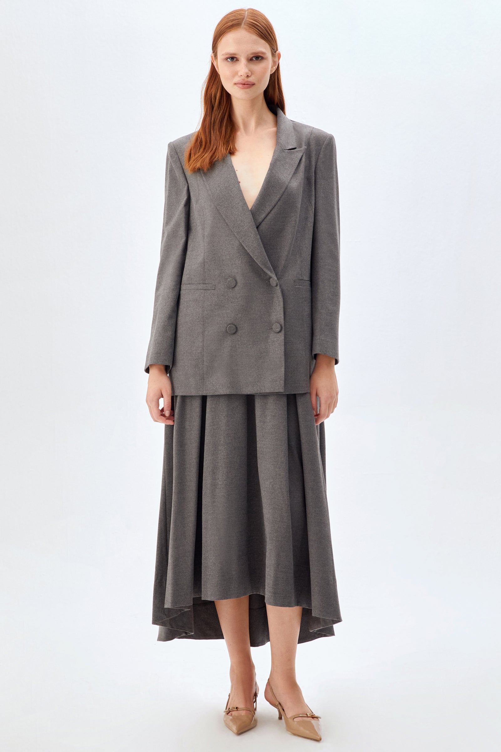 Kruvaze Ceket ANTRASİT