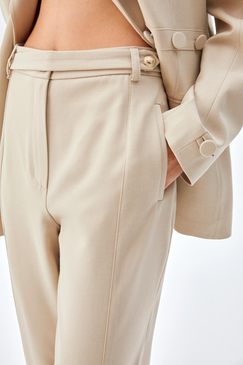 Düğme Mixli Blazer Ceket BEJ