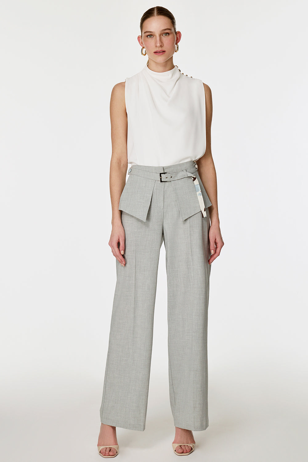 Çıkarılabilir Kuşaklı Pantolon GRİ