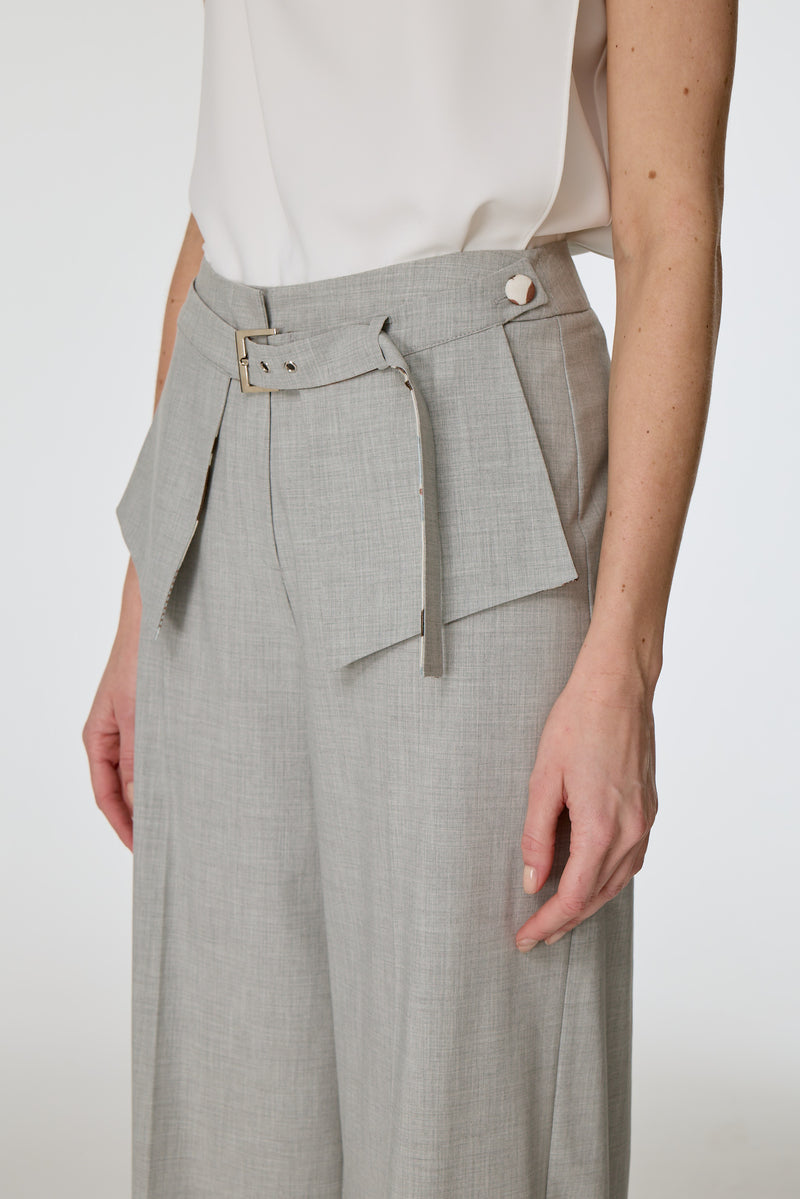 Çıkarılabilir Kuşaklı Pantolon GRİ