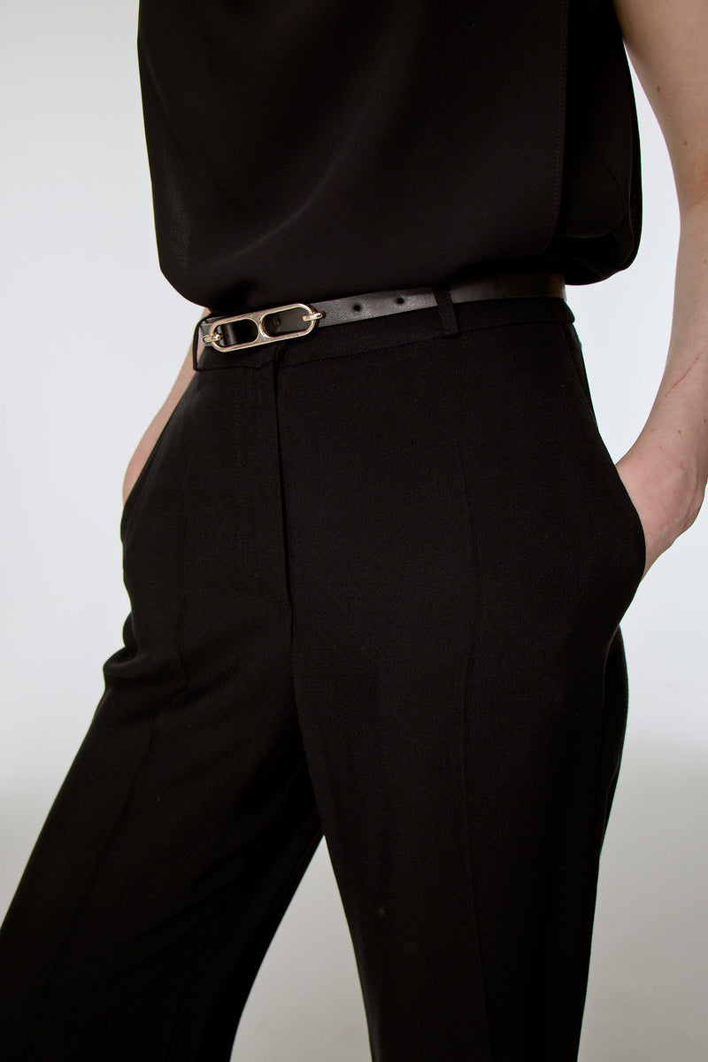 Paçası Desenli Pantolon