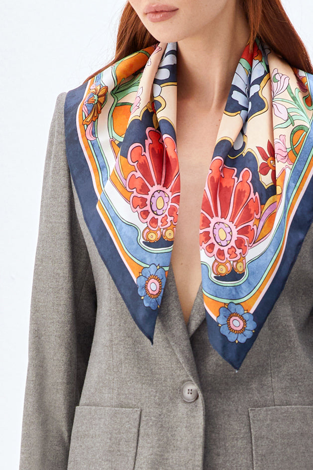 Şal Detaylı Ceket Pantolon