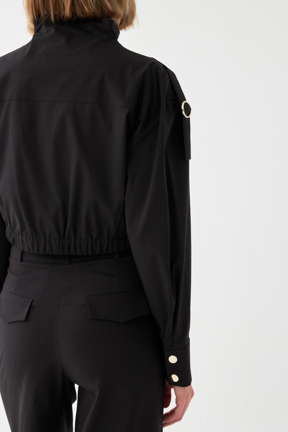 Straight-Fit Düğmeli Takım SİYAH