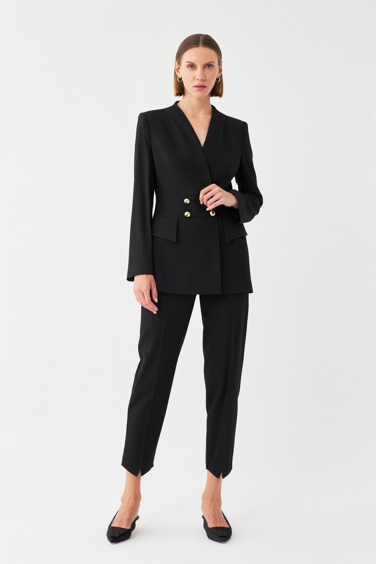 Straıght-Fıt Takım SİYAH