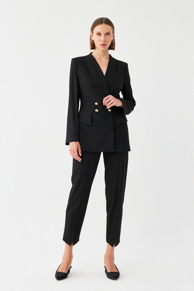 Straıght-Fıt Takım SİYAH