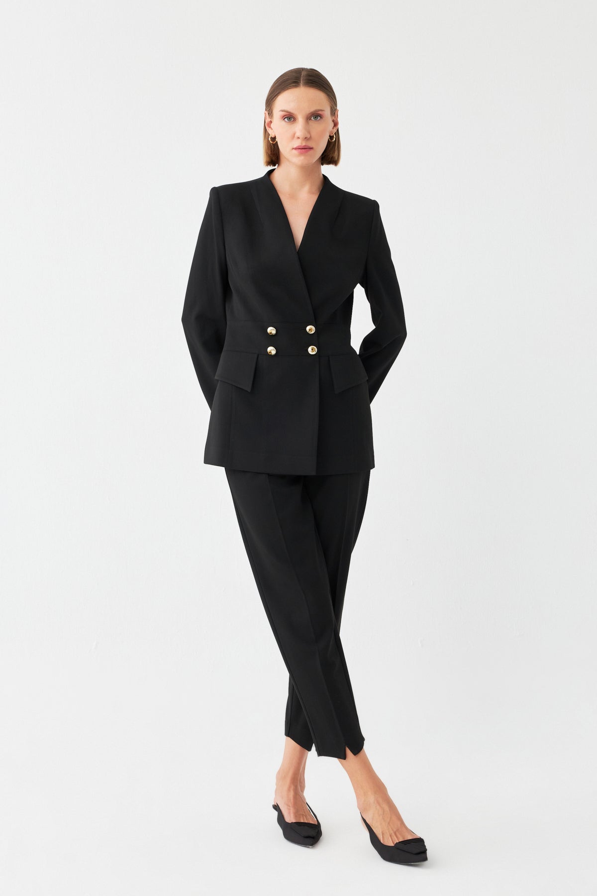 Straıght-Fıt Takım SİYAH