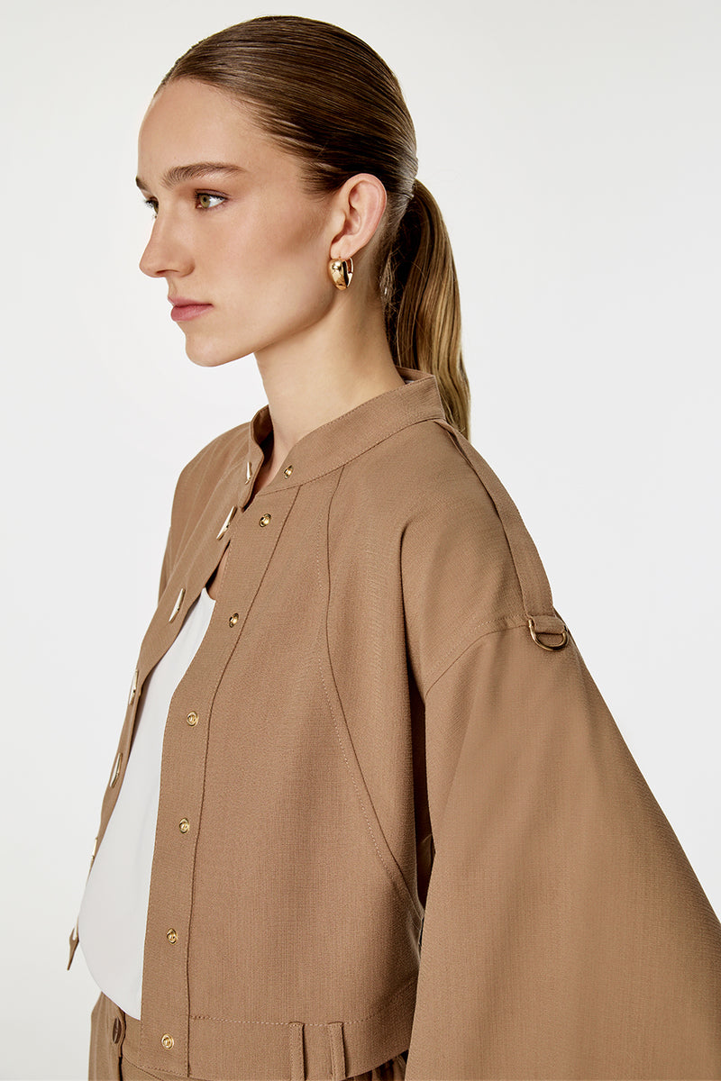 Geniş Kollu Bomber Takım CAMEL