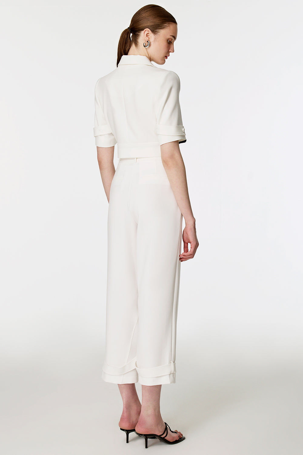 Kısa Ceket Pantolon Takım EKRU