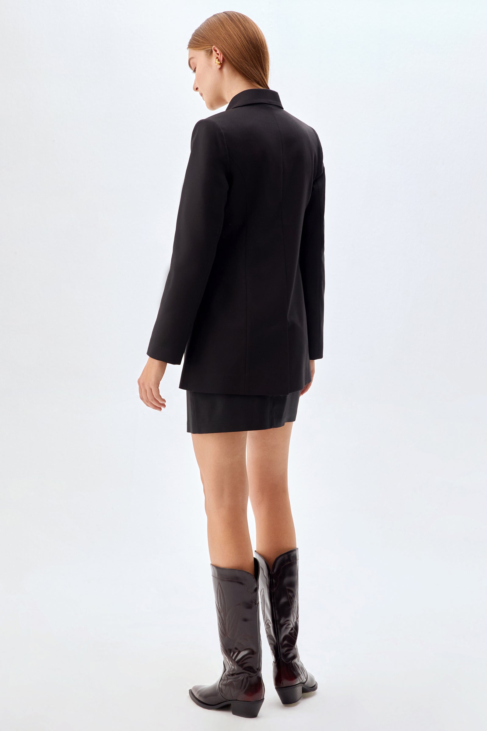 Tek Düğmeli Fit Kalıp Ceket SİYAH