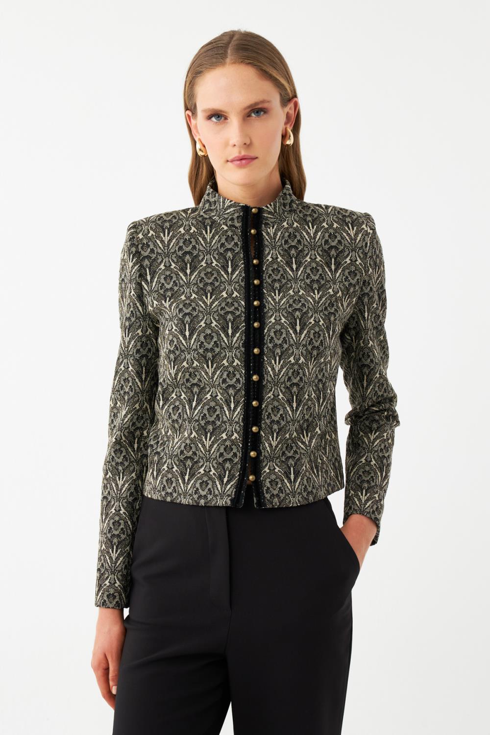Düğmeli Blazer Ceket