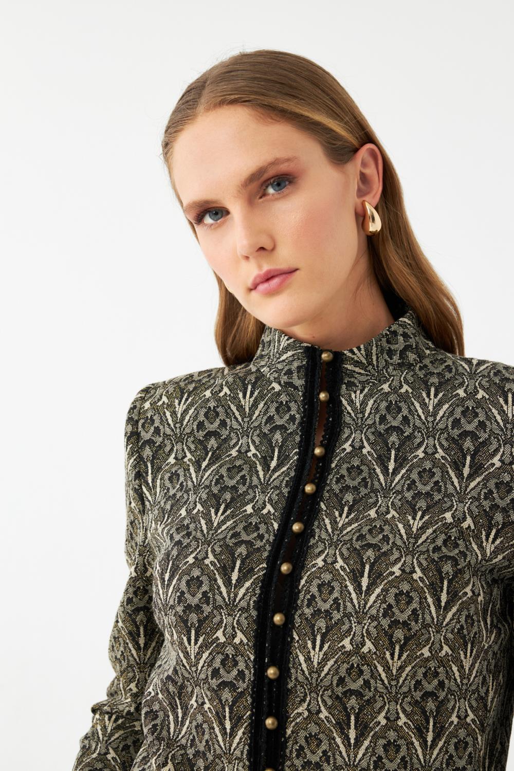 Düğmeli Blazer Ceket