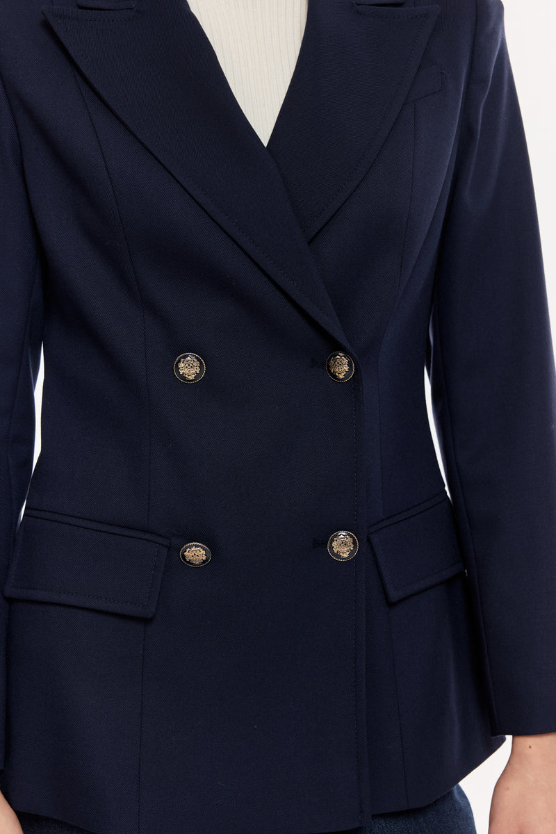 Çift Düğmeli Klasik Blazer Ceket