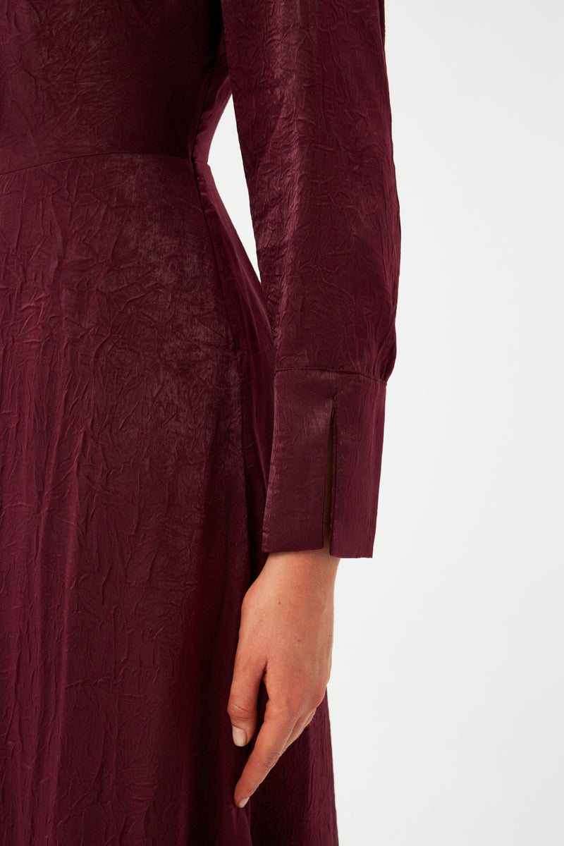 Fiyonk Detaylı Midi Elbise