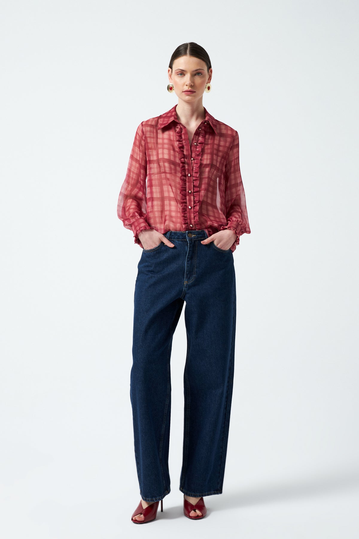 1YA1JN0006-000 DENİM PANTOLON LACİVERT