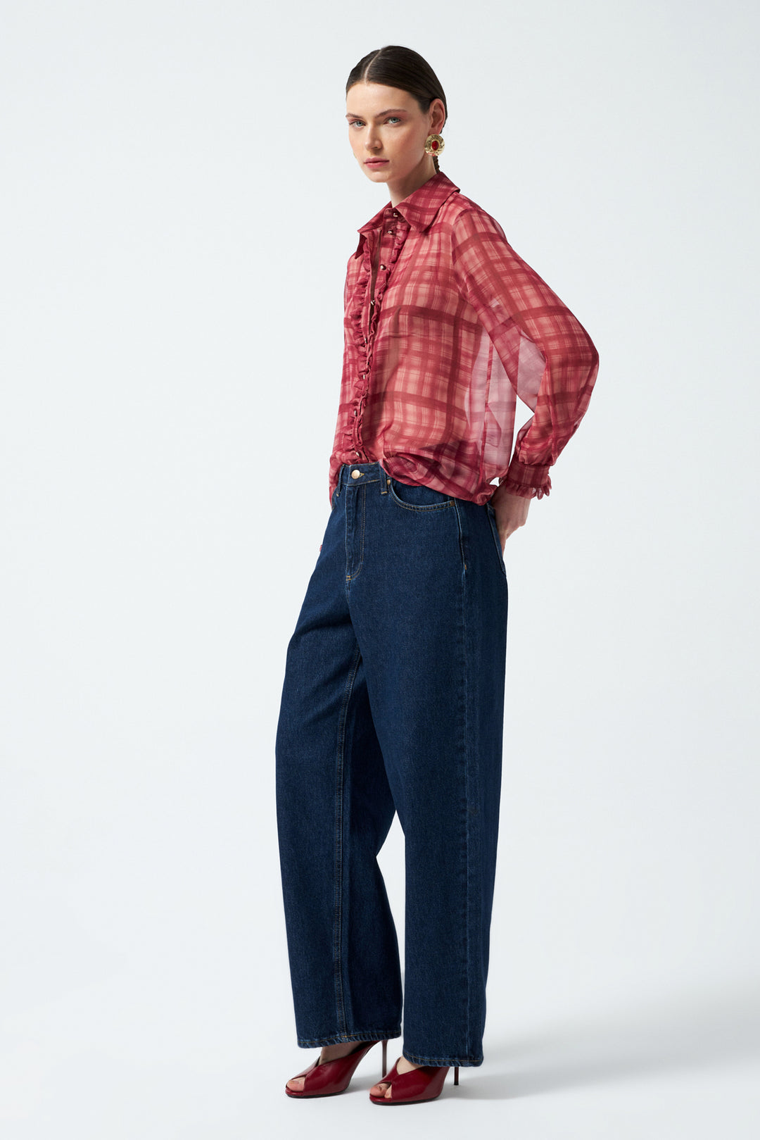 1YA1JN0006-000 DENİM PANTOLON LACİVERT