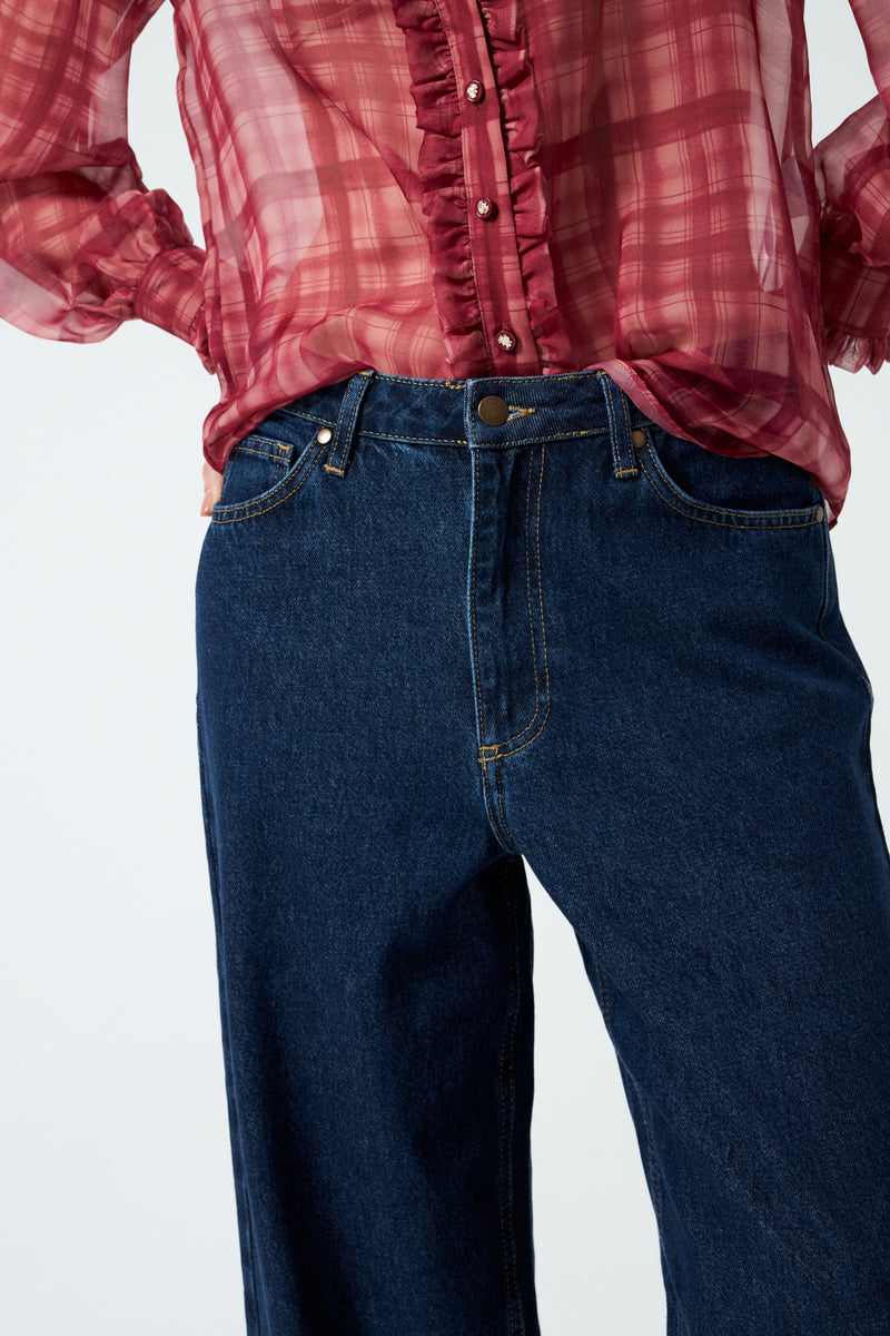 1YA1JN0006-000 DENİM PANTOLON LACİVERT