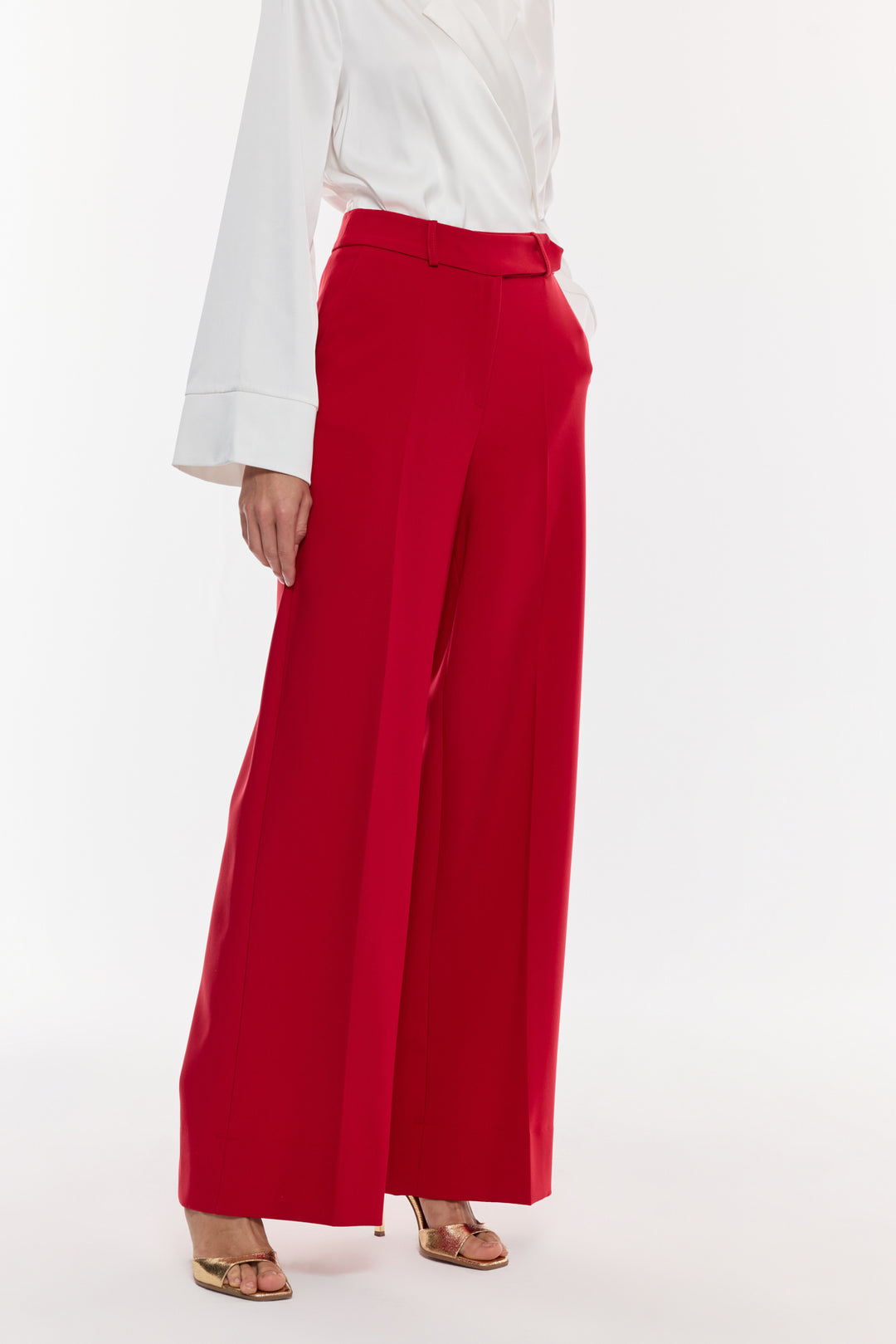 Yüksek Bel Geniş Paça Pantolon