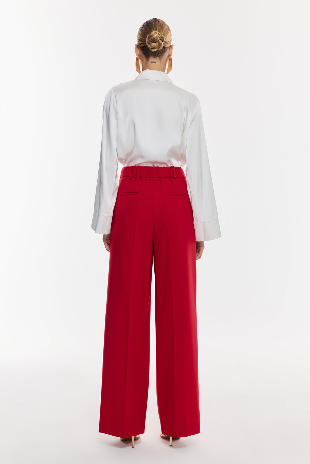 Yüksek Bel Geniş Paça Pantolon