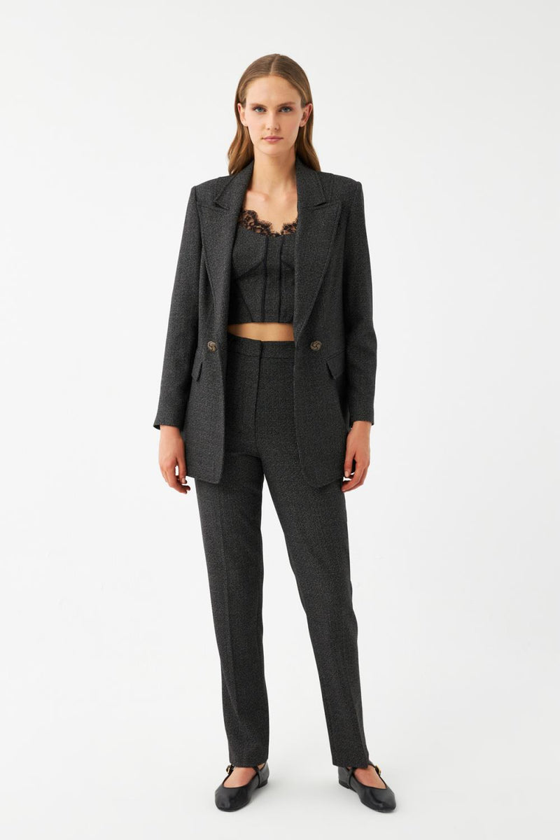 Düz Kesim Blazer Ceket