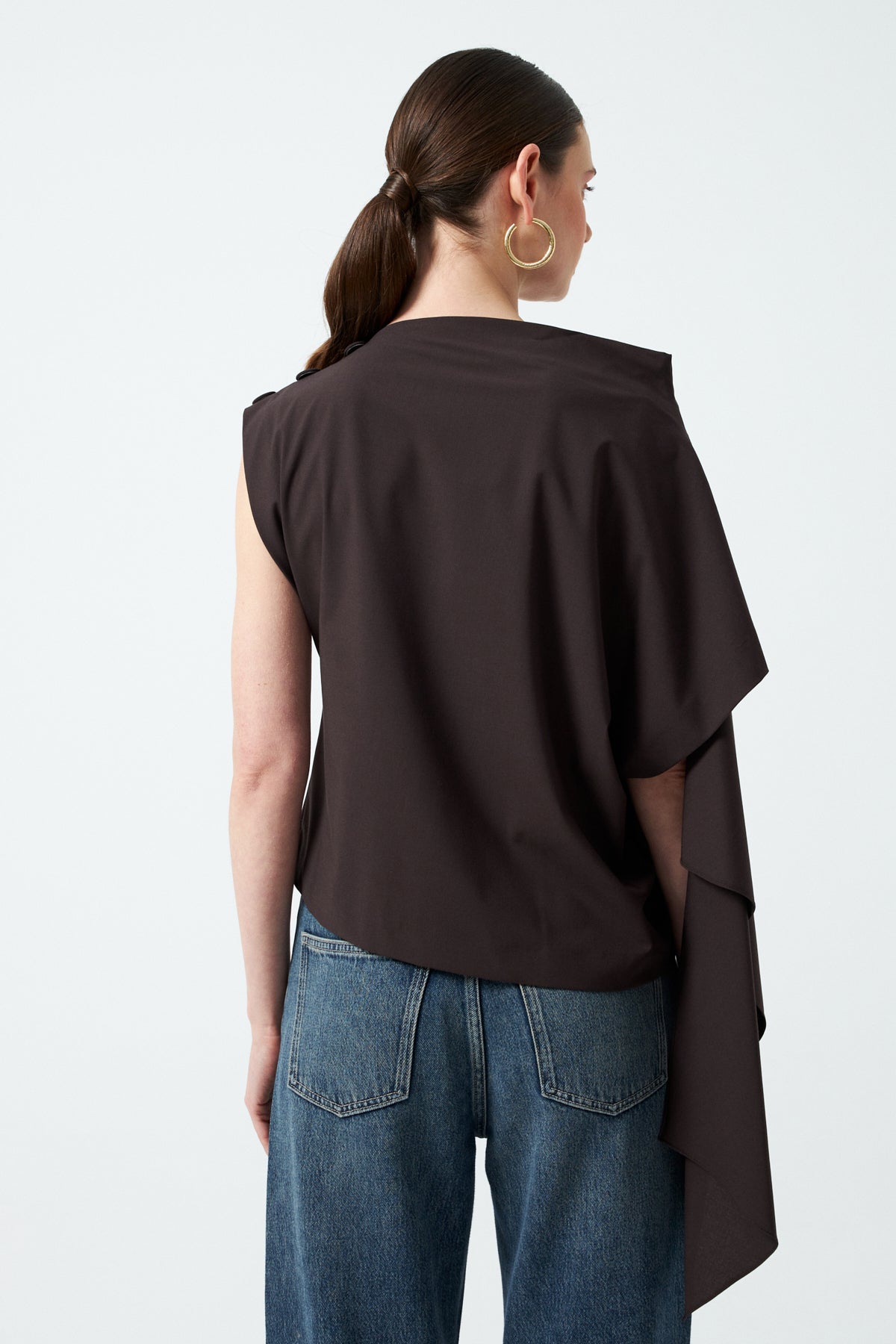 1YA2BL0044 - 117 BLUZ KAHVERENGİ