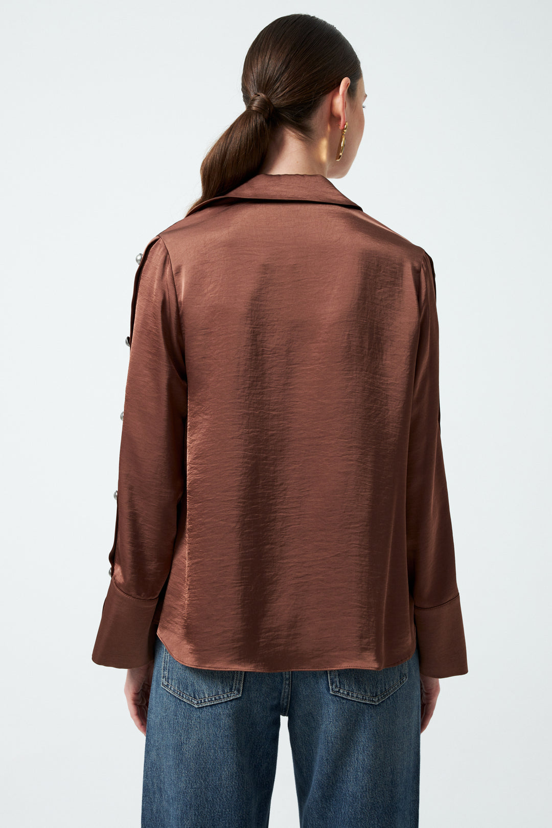 1YA2BL0048 - 56 BLUZ KAHVERENGİ