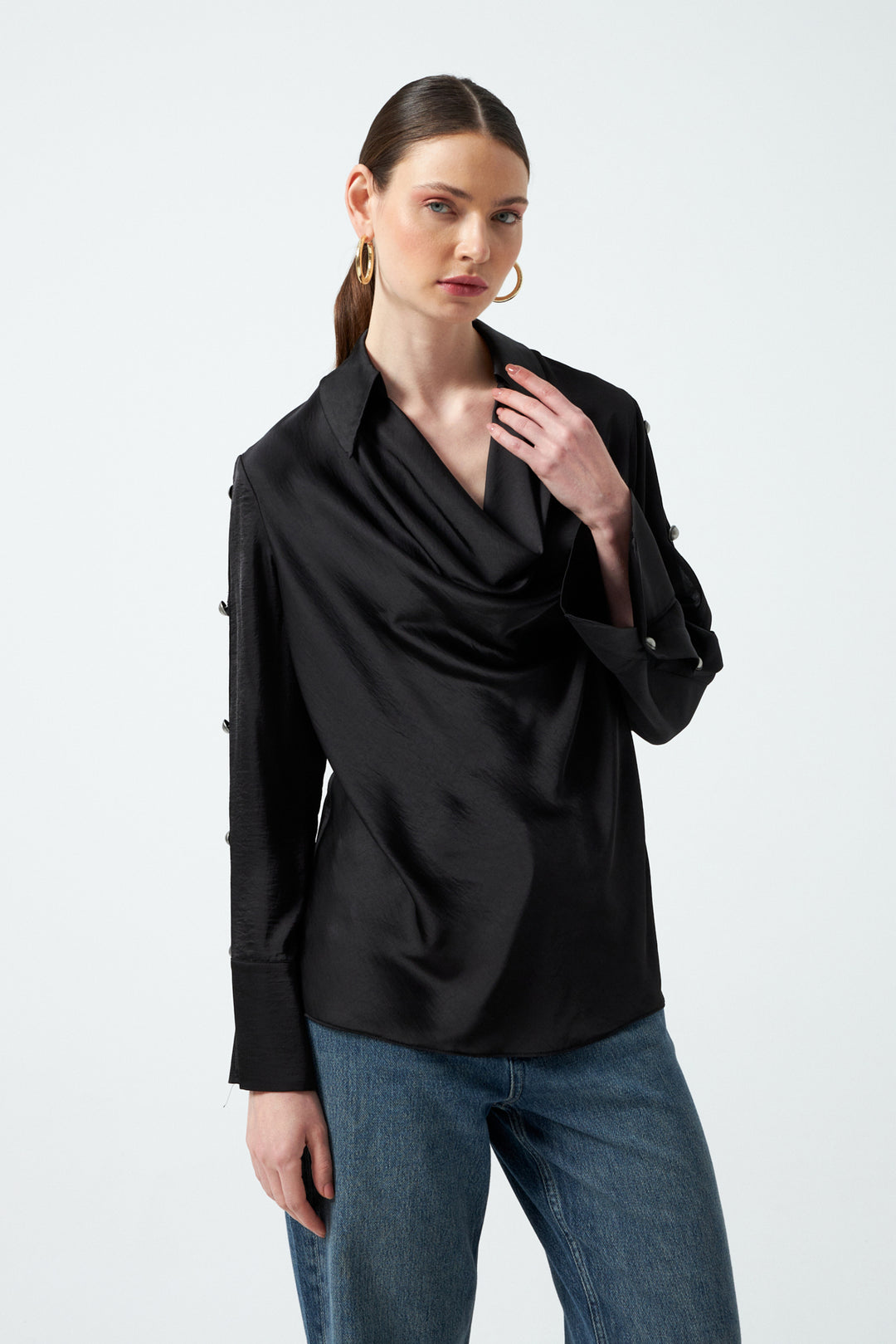 1YA2BL0048 - 56 BLUZ SİYAH