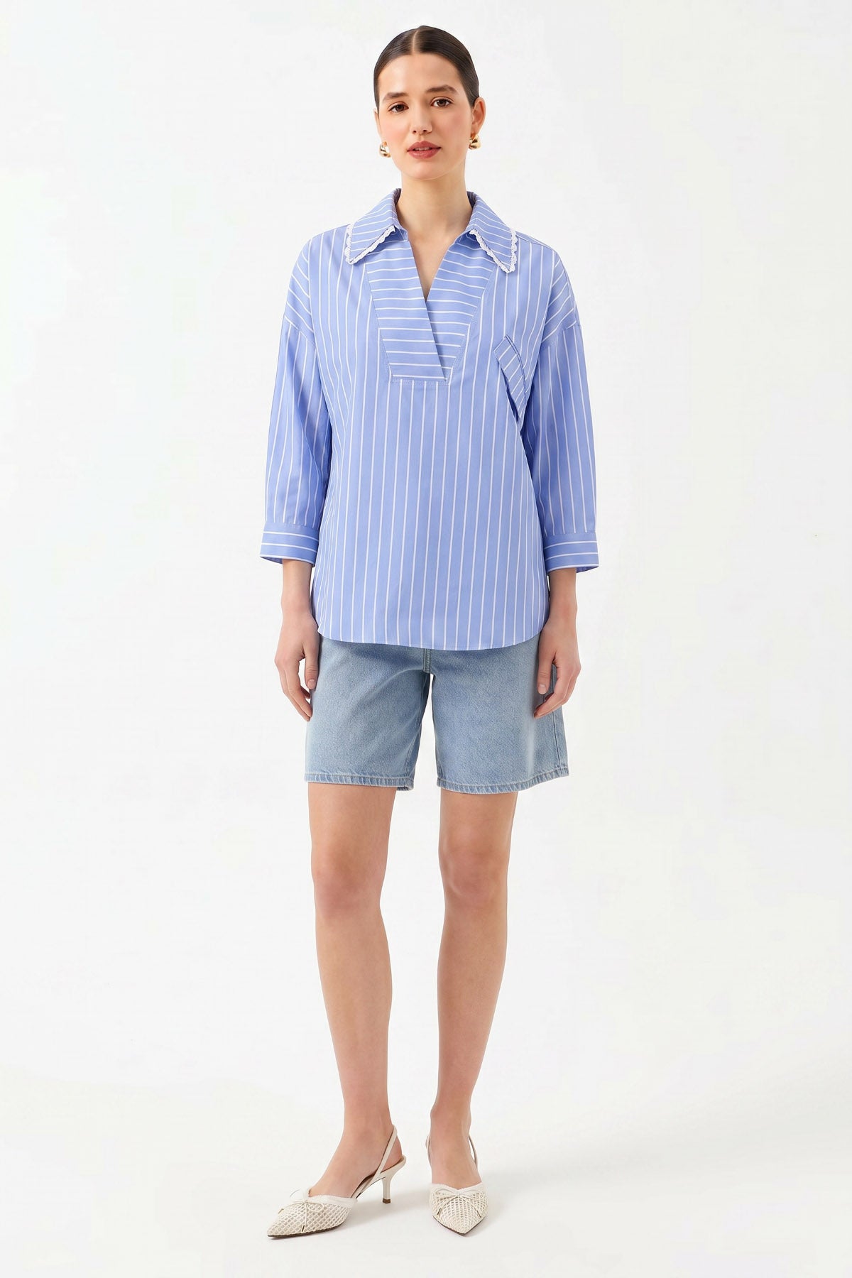 1YA2BL0056 - 350 BLUZ MAVİ