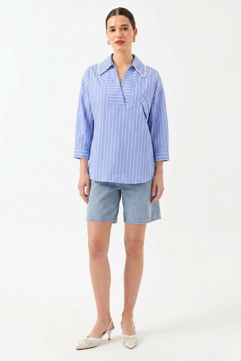 1YA2BL0056 - 350 BLUZ MAVİ