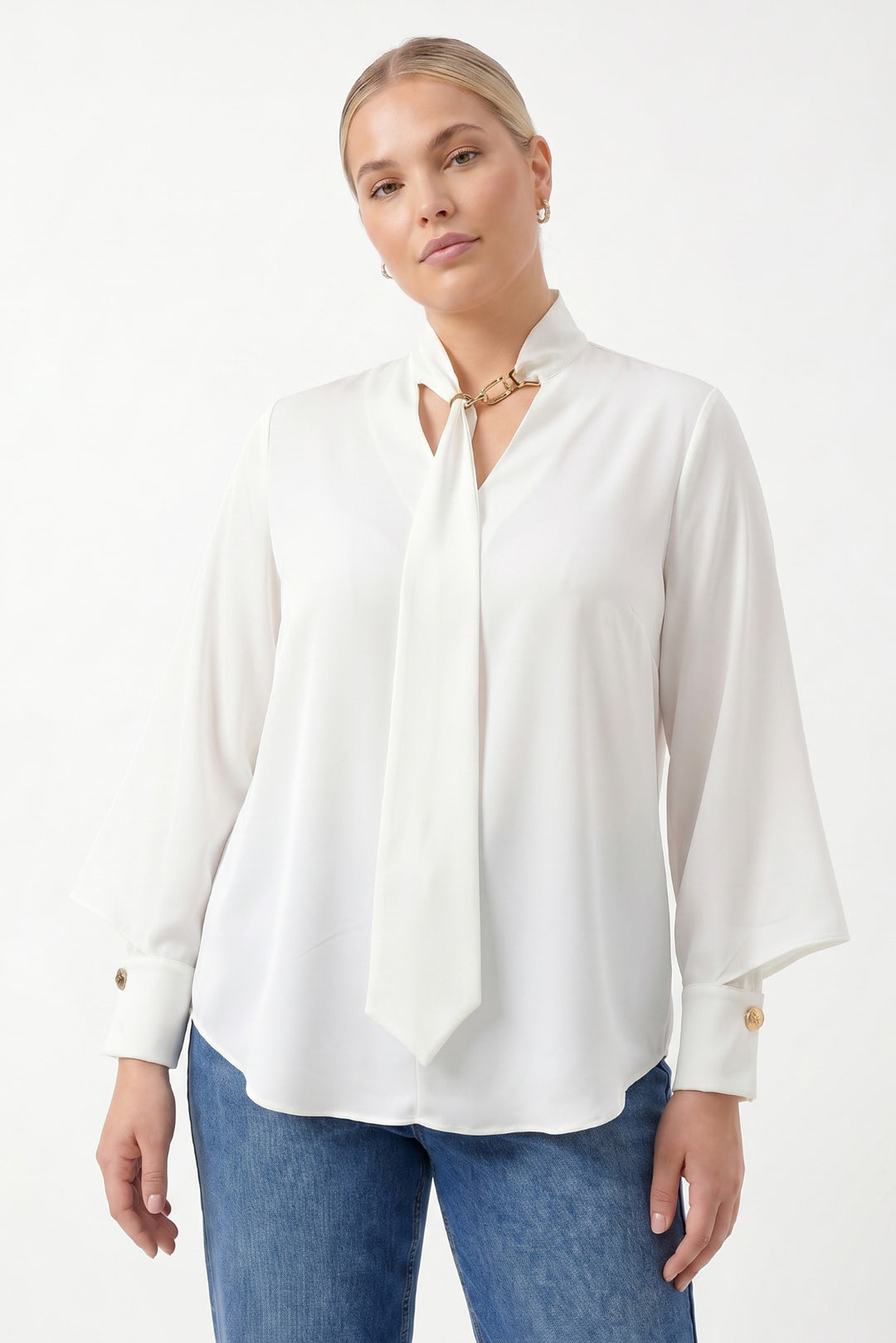 1YA2BL0066 - 345 BLUZ EKRU
