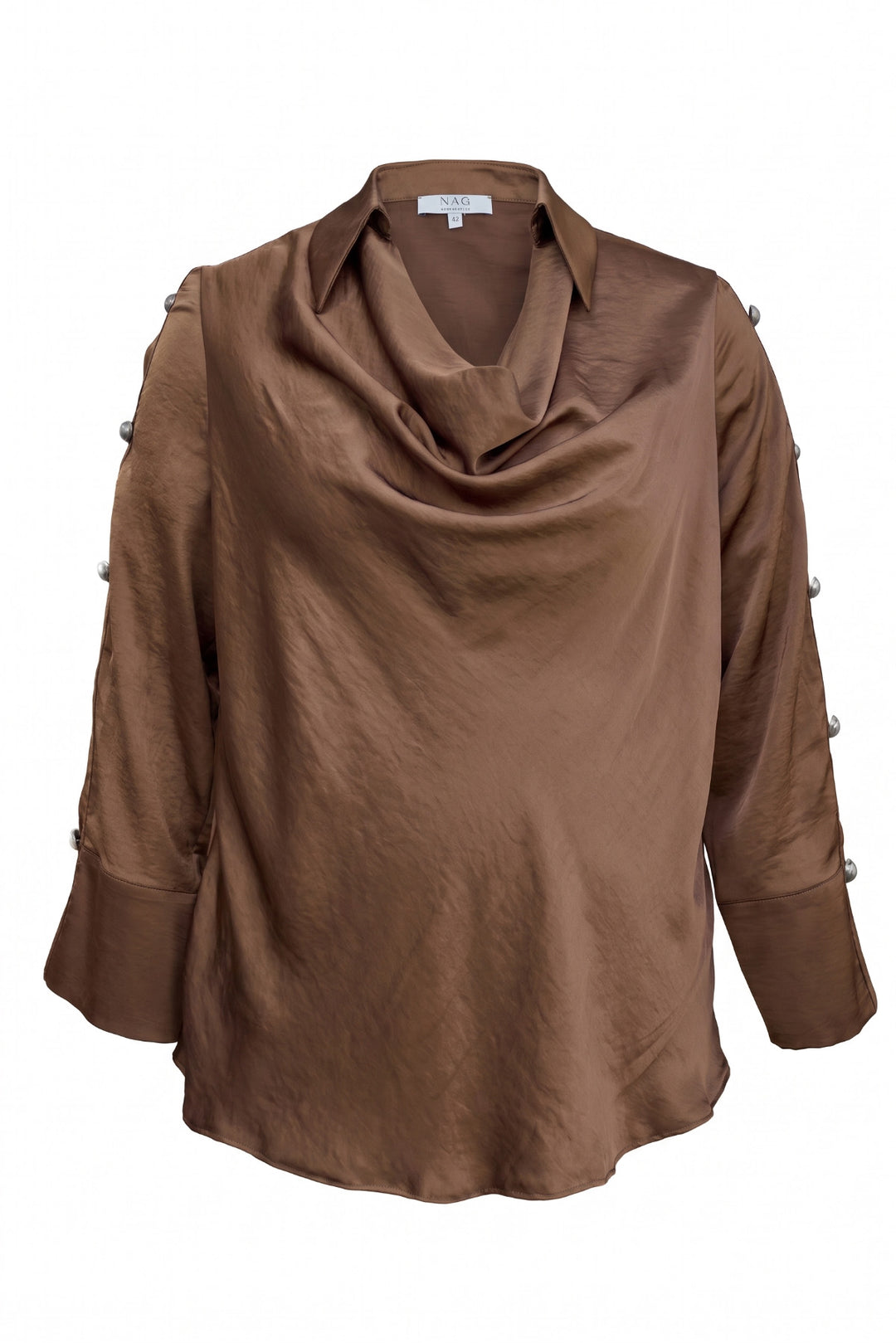 1YA2BL0069 - 56 BLUZ KAHVERENGİ