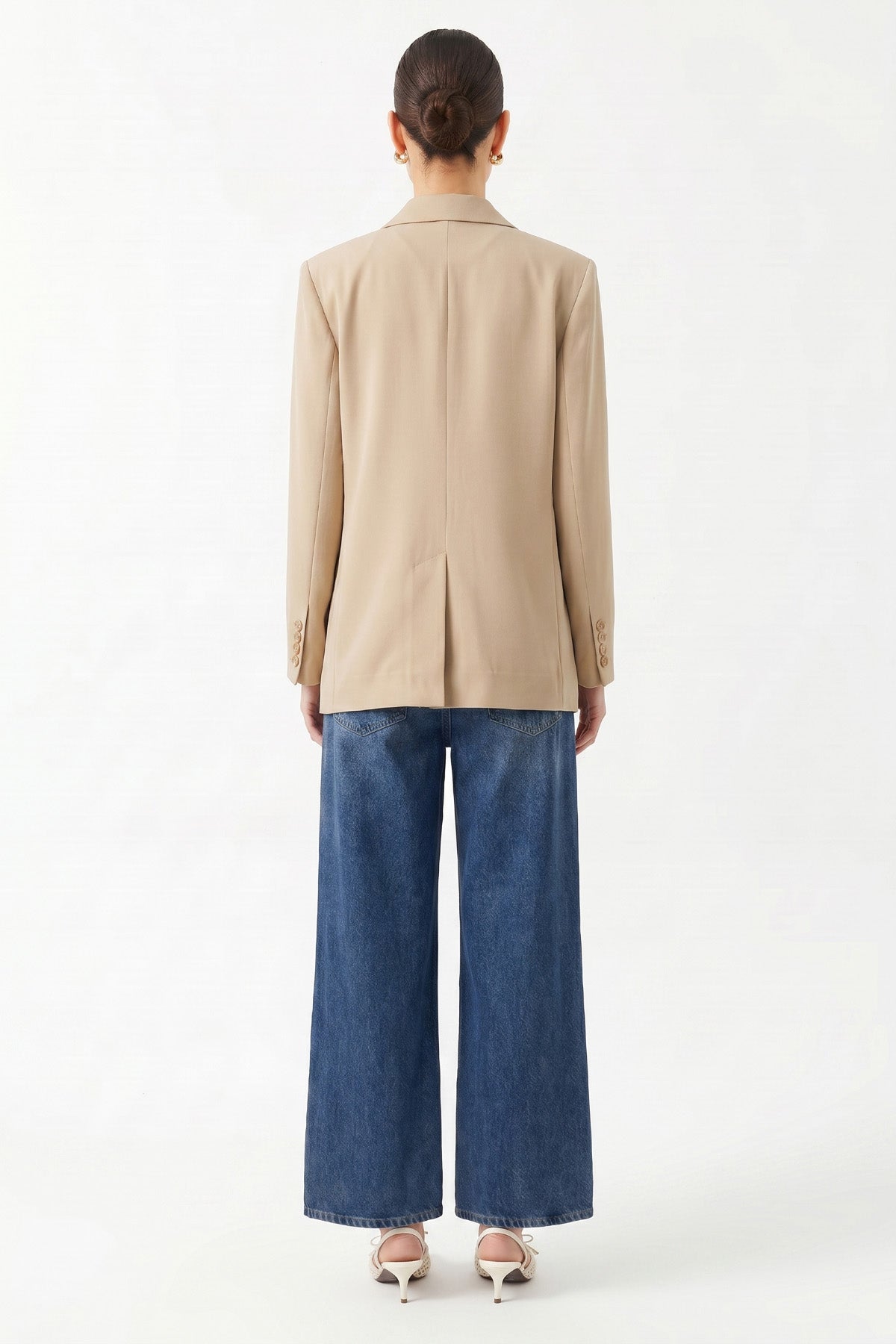Oversize Uzun Kollu Ceket CAMEL