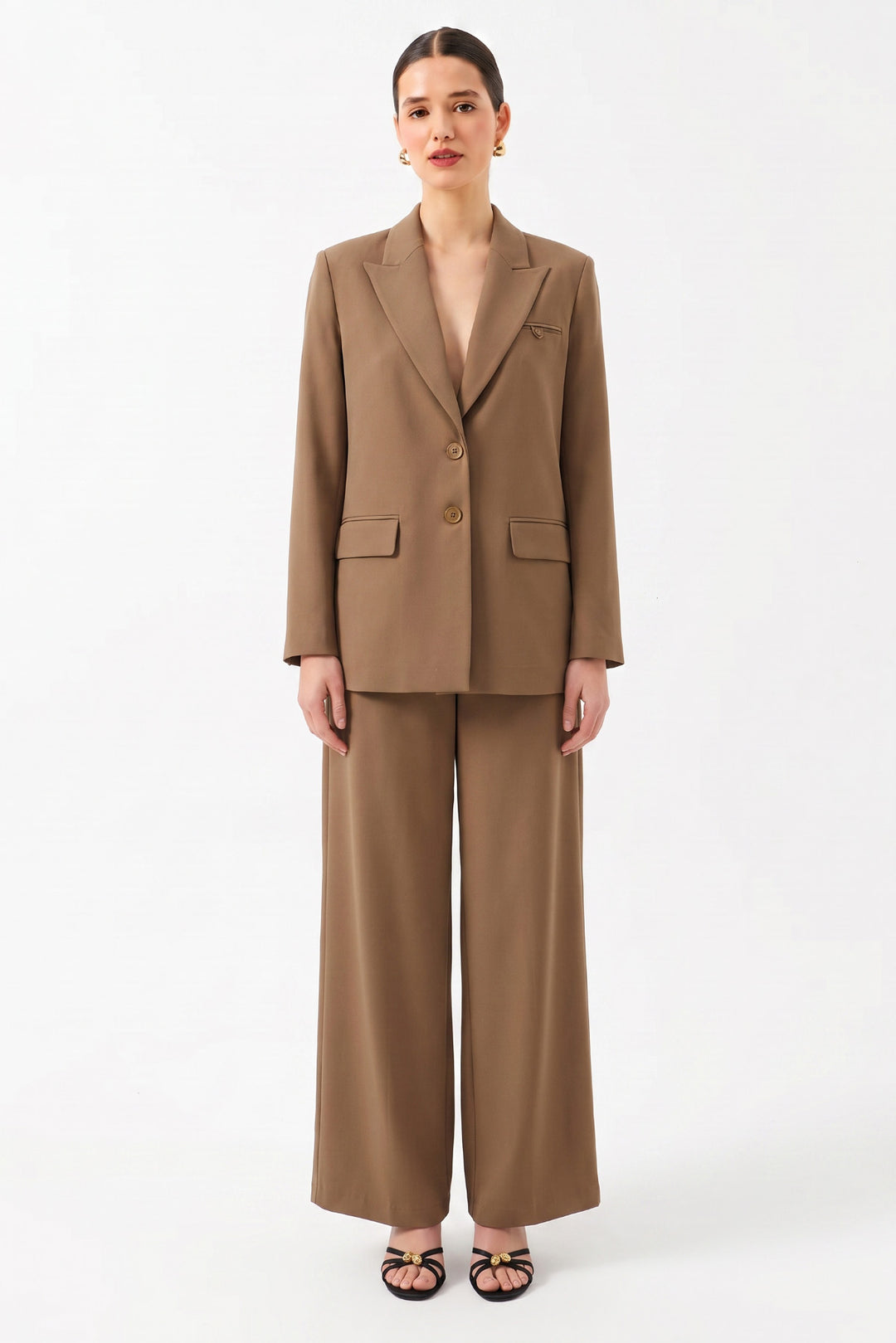 Klasik Kesim Blazer Ceket CAMEL