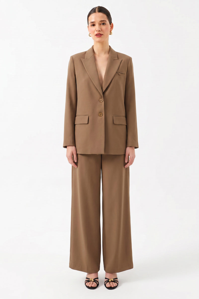 Klasik Kesim Blazer Ceket CAMEL